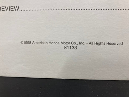Honda Full Cycle S1133 Electrical Principles Educational Manual '98 Genuine