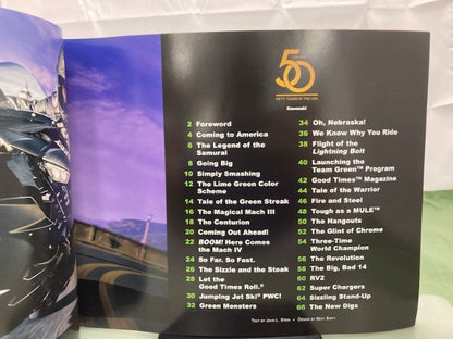 Kawasaki Fifty Years In The USA 50th Anniversary Sales Brochure '16 Genuine