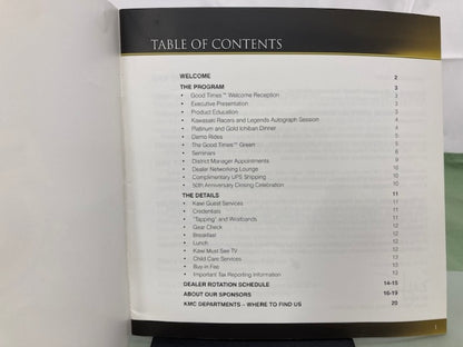 Kawasaki Fifty Years In The USA 50th Anniversary Sales Brochure '16 Genuine