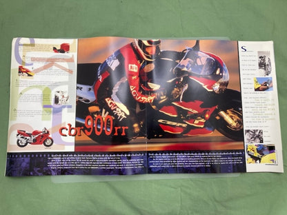 Honda Sportbikes VFR750F CBR600F3 CBR900RR CBR1000F Sales Brochure 1996 Genuine