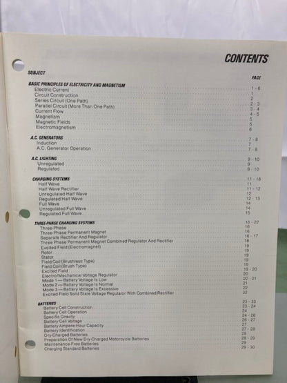 Honda Technical Series Motorcycle Electrical Systems Manual 1986 Genuine