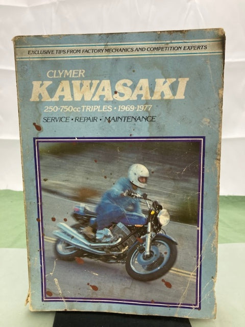 Clymer Kawasaki 250-750cc Triples 1969-1977 Service Manual Genuine