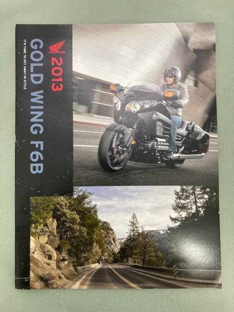 Honda Gold Wing F6B Sales Brochure 2013 Genuine