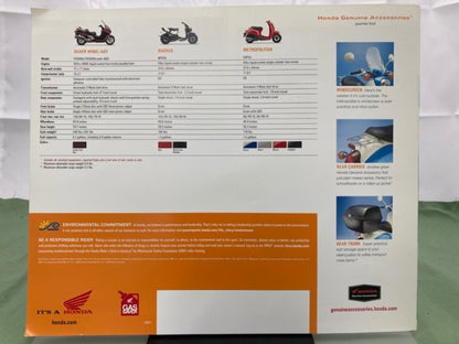 Honda Scooter Silver Wing ABS Ruckus Metropolitan Sales Brochure 2009 Genuine