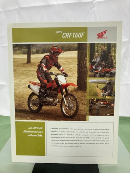 Honda CRF150F Sales Brochure & Spec Sheet 2009 Genuine