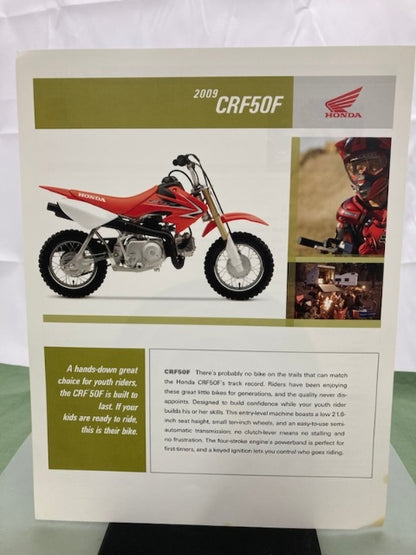 Honda CRF50F Sales Brochure & Spec Sheet 2009 Genuine