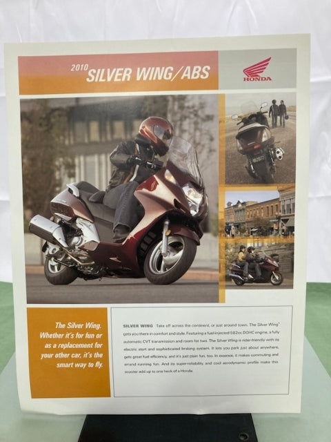 Honda Silver Wing ABS Sales Brochure & Spec Sheet 2010 Genuine