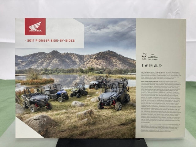 Honda Pioneer Side-By-Side Sales Brochure 2017 Genuine