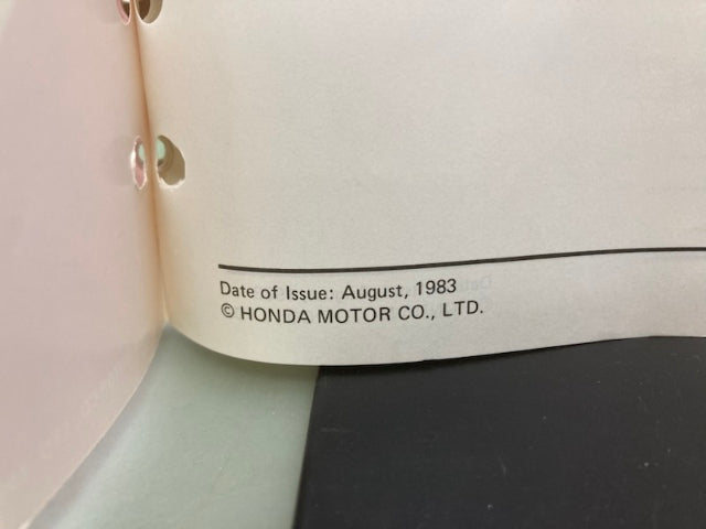 Honda 61ZB000 EG1400X EG2200X Generator Shop Manual 1983 Genuine