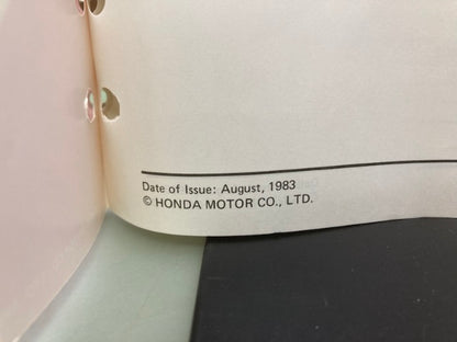 Honda 61ZB000 EG1400X EG2200X Generator Shop Manual 1983 Genuine
