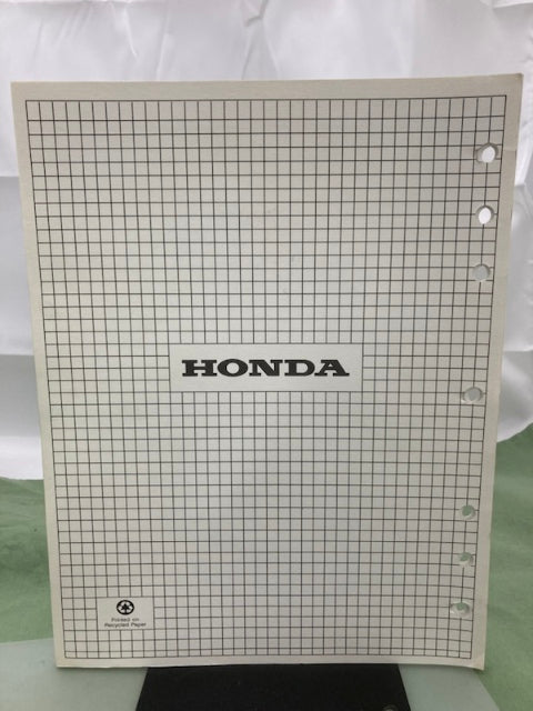 Honda 61ZT300 EU1000i Shop Manual '98 Revised '03 w/ Supplement '99 Genuine