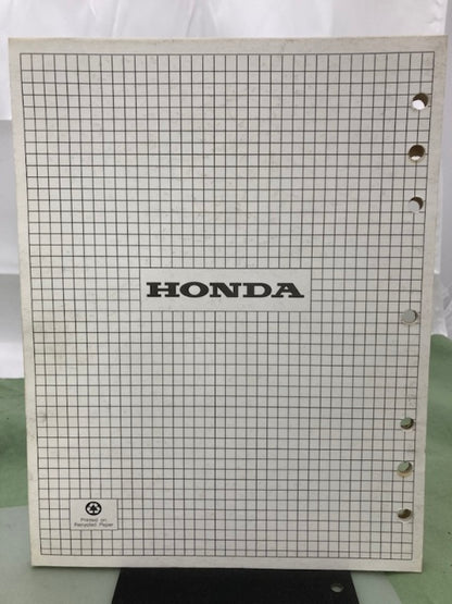 Honda 61ZC000 EX1000 Shop Manual 1985 w/ Supplement 61ZC000Z 1997 Genuine
