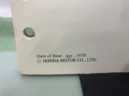 Honda 6287210 ED1000 Portable Generator Shop Manual 1978 Genuine