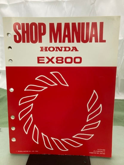 Honda 61ZA700 EX800 Generator Shop Manual 1983 Genuine