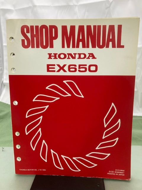 Honda 61ZA800 EX650 Generator Shop Manual 1984 Genuine