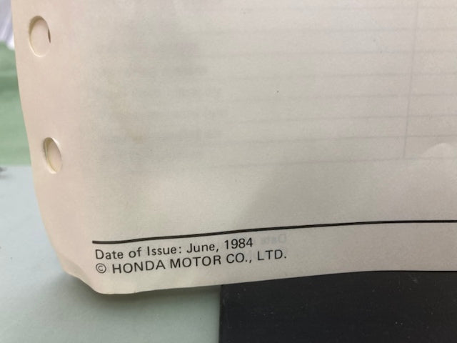 Honda 61ZA850 EG650 Generator Shop Manual 1984 Genuine