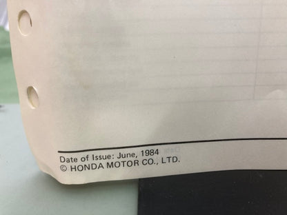 Honda 61ZA850 EG650 Generator Shop Manual 1984 Genuine