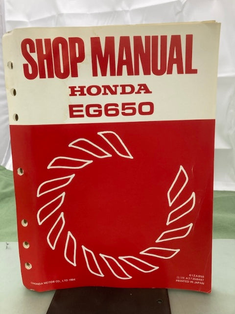 Honda 61ZA850 EG650 Generator Shop Manual 1984 Genuine