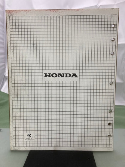 Honda 61ZB510Z EVD6010 Generator Shop Manual Supplement 1996 Genuine