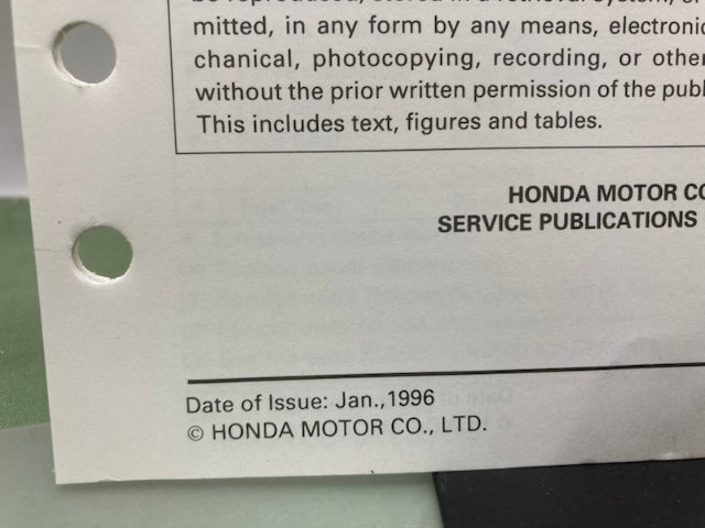 Honda 61ZA010 EL5000 EX5500 ES6500 Shop Manual '85 w/ Supplements Z & Y Genuine