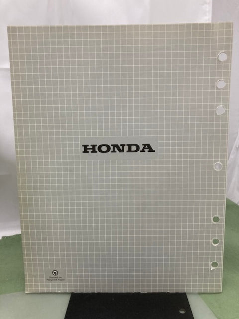 Honda 61ZA010 EL5000 EX5500 ES6500 Shop Manual '85 w/ Supplements Z & Y Genuine