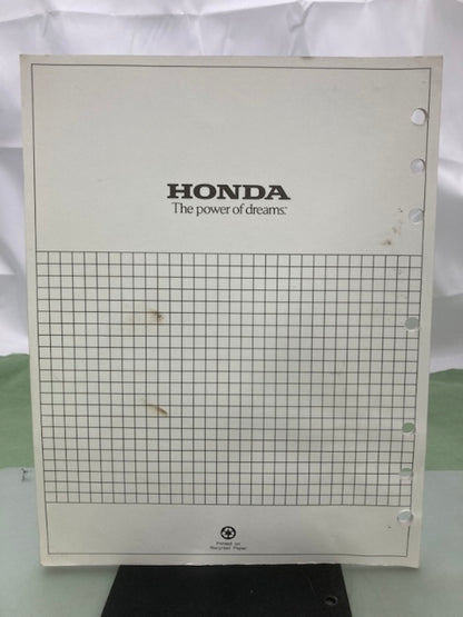 Honda 61ZA010X EX5500 ES6500 Shop Manual Supplement 2002 Genuine