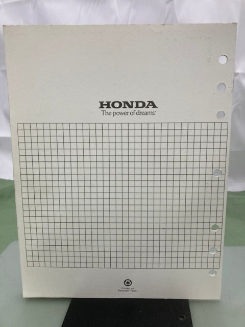 Honda 61ZA010Y EX5500 ES6500 Shop Manual Supplement 2002 Genuine
