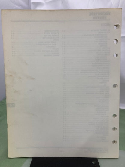 Honda 61ZD100 EB6500 Generator Shop Manual 1991 w/ Supplement 61ZD100Z Genuine