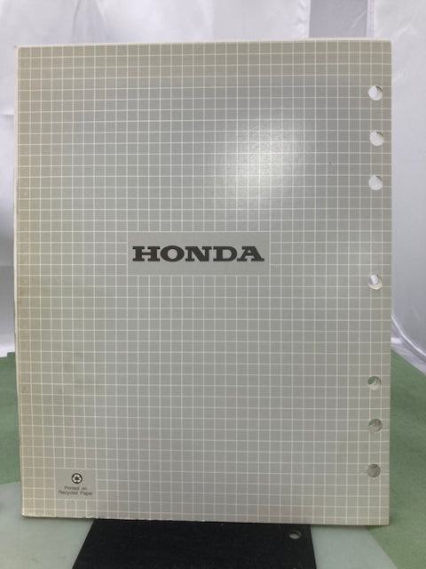 Honda 61ZD100 EB6500 Generator Shop Manual 1991 w/ Supplement 61ZD100Z Genuine