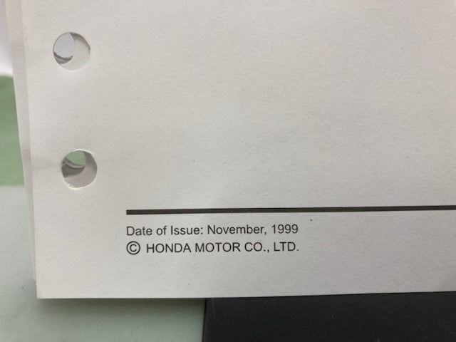 Honda 61ZD100X EM6000GP Generator Shop Manual 1999 Genuine