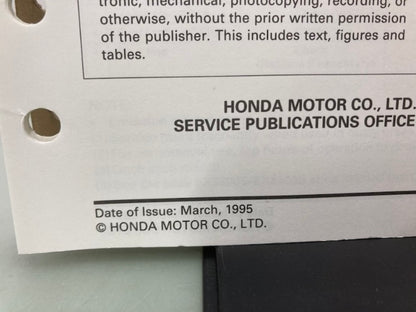 Honda 61ZB701 EX3300S EX4500S Shop Manual '86 w/ Supplements & Addendum Genuine