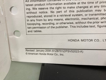 Honda 61ZB701 EX3300S EX4500S Shop Manual '86 w/ Supplements & Addendum Genuine