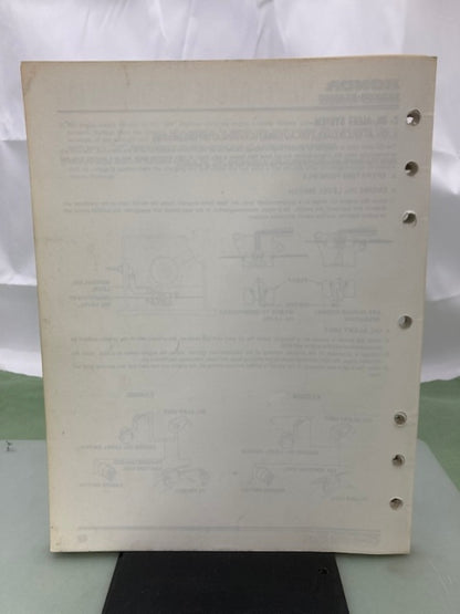 Honda 61ZB701 EX3300S EX4500S Shop Manual '86 w/ Supplements & Addendum Genuine