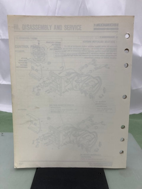 Honda 61ZB701 EX3300S EX4500S Shop Manual '86 w/ Supplements & Addendum Genuine