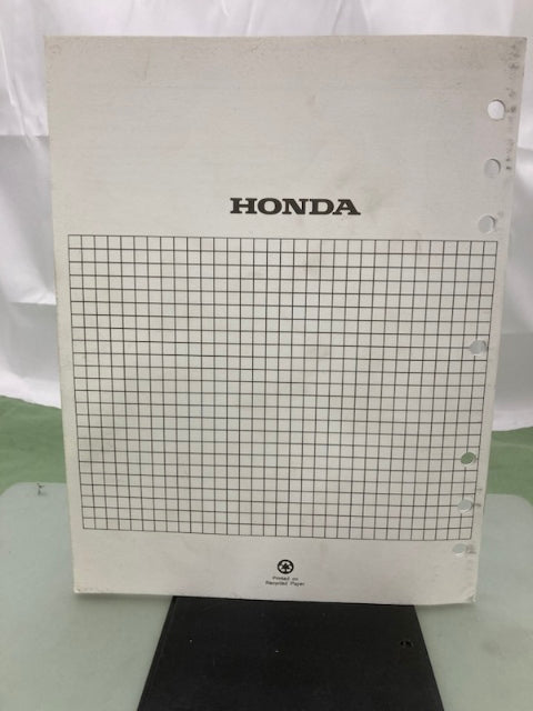 Honda 61ZB701 EX3300S EX4500S Shop Manual '86 w/ Supplements & Addendum Genuine