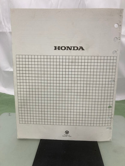 Honda 61ZB701 EX3300S EX4500S Shop Manual '86 w/ Supplements & Addendum Genuine