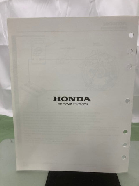 Honda 61ZB701 EX3300S EX4500S Shop Manual '86 w/ Supplements & Addendum Genuine
