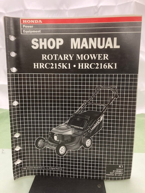 Honda 61VB3601 HRC215K1 HRC216K1 Rotary Mower Shop Manual 1998 Genuine