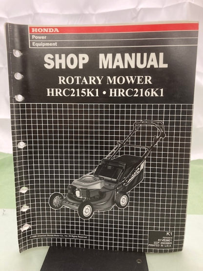 Honda 61VB3601 HRC215K1 HRC216K1 Rotary Mower Shop Manual 1998 Genuine