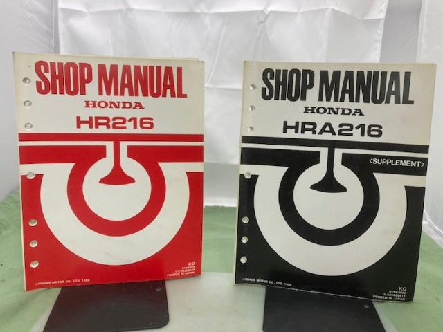 Honda 61VB300 HR216 Shop Manual '86 w/ HRA216 Supplement 61VB300Z '86 Genuine