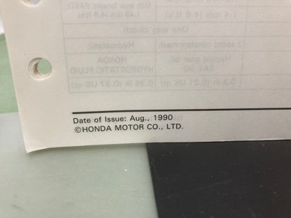 Honda 61VA330 HR195 HR215 HRA215 Shop Manual '89 w/ Supplement 61VA330Z Genuine