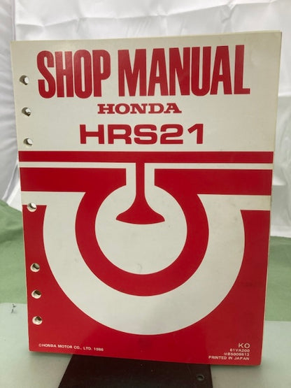 Honda 61VA200 HRS21 Lawn Mower Shop Manual 1984 Genuine