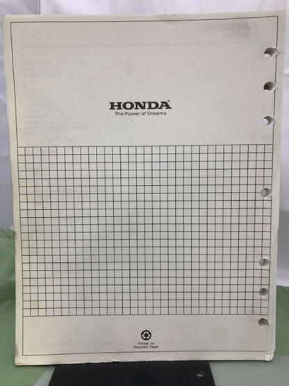 Honda 61VE2640 HRB215 HRM215 Shop Manual '97 w/ Supplements Z & Y '01 Genuine
