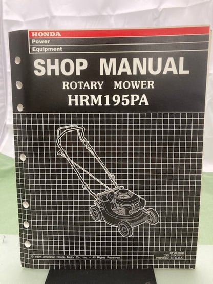 Honda 61VB4600 HRM195PA Rotary Mower Shop Manual 1997 Genuine