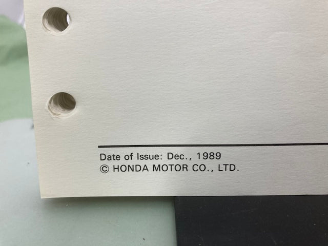 Honda 6176380 H 3011H 3013H Riding Mower Shop Manual 1989 Genuine