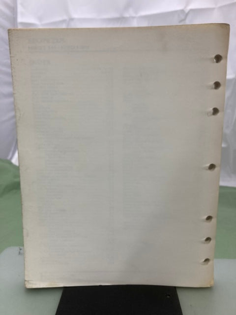 Honda 6176380 H 3011H 3013H Riding Mower Shop Manual 1989 Genuine