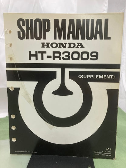 Honda 6175100 HT-R3009 Shop Manual '85 w/ HT-R3811 Supplements Z & Y '86 Genuine