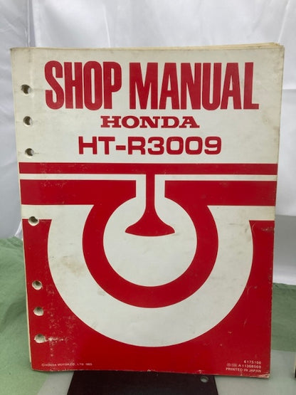 Honda 6175100 HT-R3009 Shop Manual '85 w/ HT-R3811 Supplements Z & Y '86 Genuine