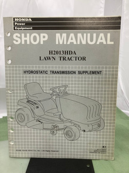 Honda 61771600 H2013 Shop Manual '95 w/ HDA & H2113 Supplements Z & Y Genuine