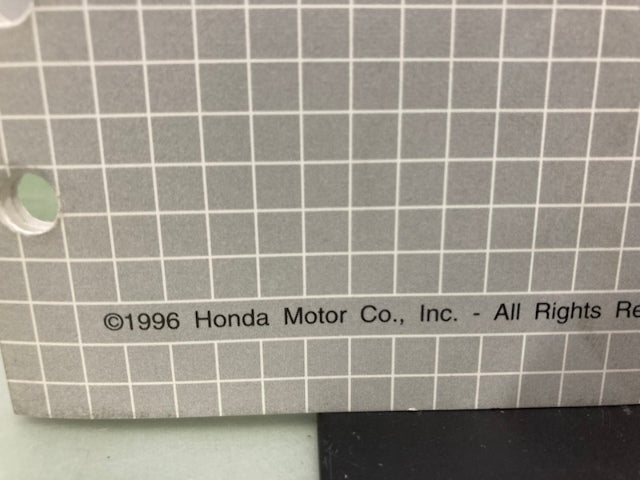 Honda 61771600 H2013 Shop Manual '95 w/ HDA & H2113 Supplements Z & Y Genuine